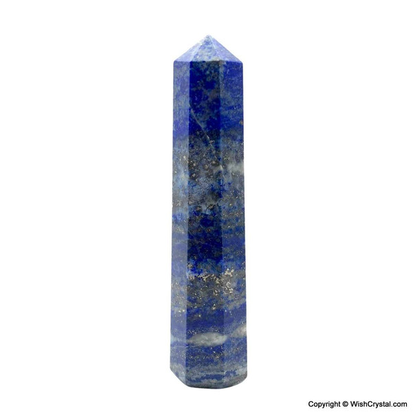 Lapis Lazuli 8-sided obelisk tower - 4 inch