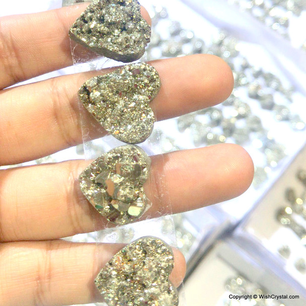 Natural Pyrite Cluster Cab geodes - 1 inch