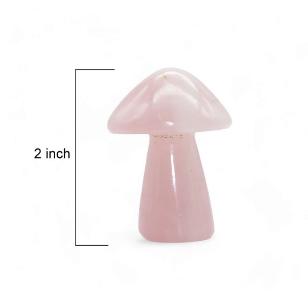 Rose Quartz Mushroom - 2 inch Rose Quartz Mushroom - 2 inch