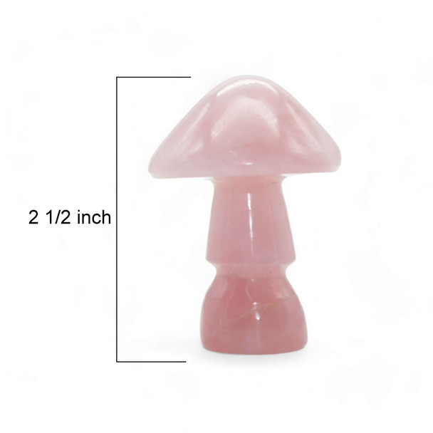 Rose Quartz Mushroom - 2 1/2 inch