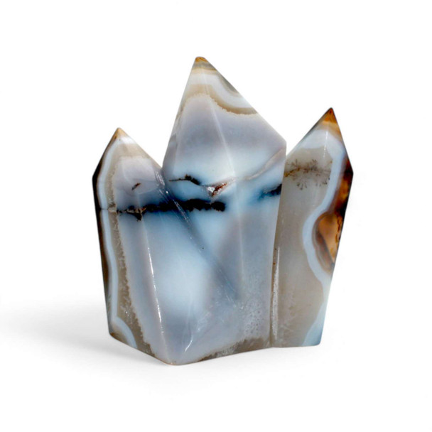 Dendrite Opal Natural Polished crystal Point - 120 Gram