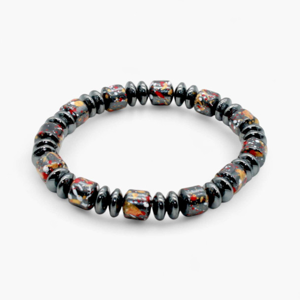 Hematite Satellite Disc bracelets