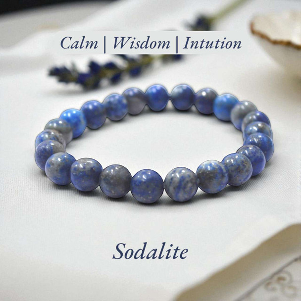 Sodalite Energy Bracelet - 6 mm