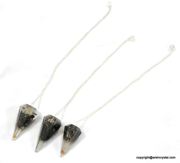 Black Tourmaline Orgonite Pendulum