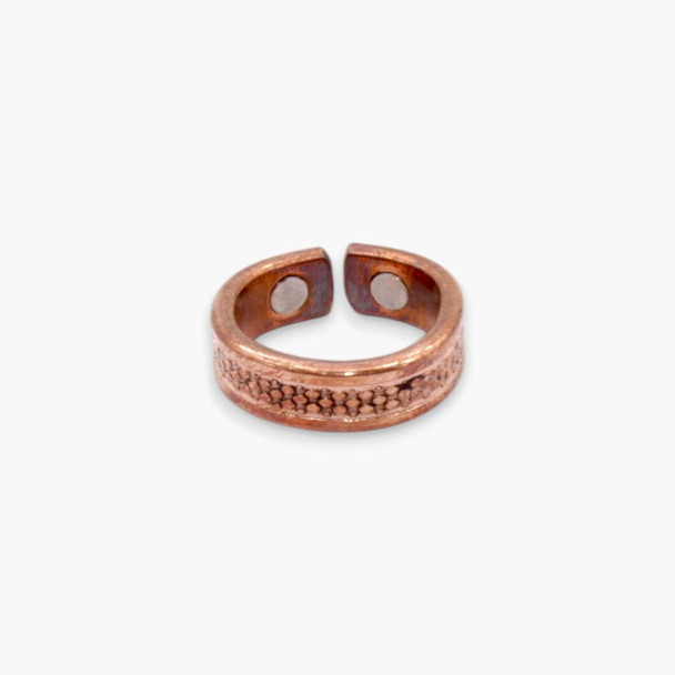 Copper Ring rain drops design - adjustable size