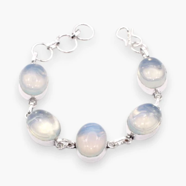 Opalite Cabochon Handmade Bracelet