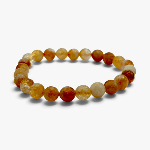 Citrine Faceted Beads Bracelets - 8 mm