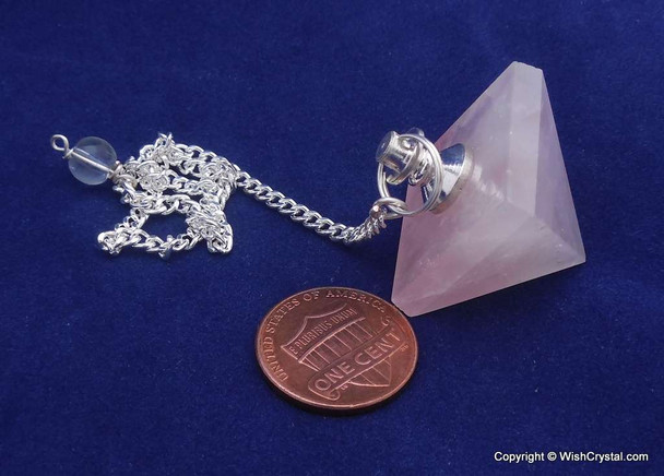 Rose Quartz Pyramid Pendulum