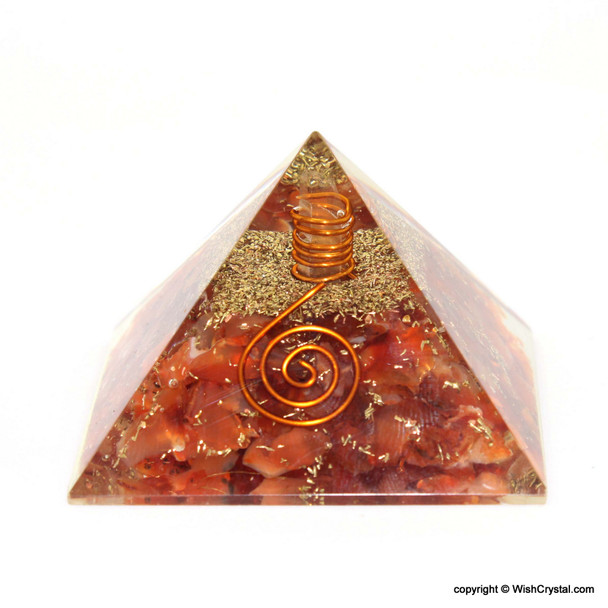 Red Carnelian Orgone Pyramid - 40 - 45 mm