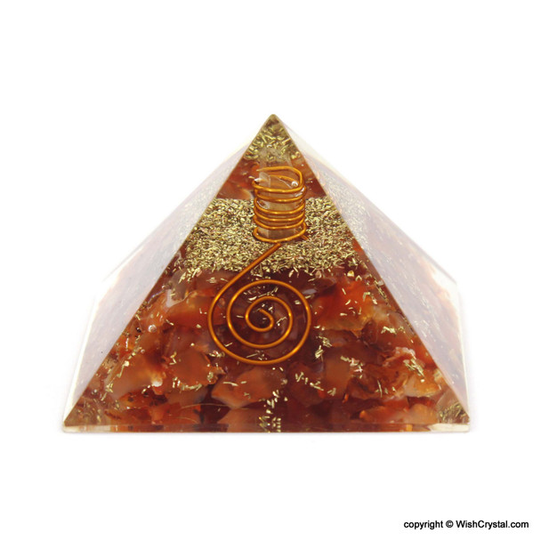 Red Carnelian Orgone Pyramid - 40 - 45 mm