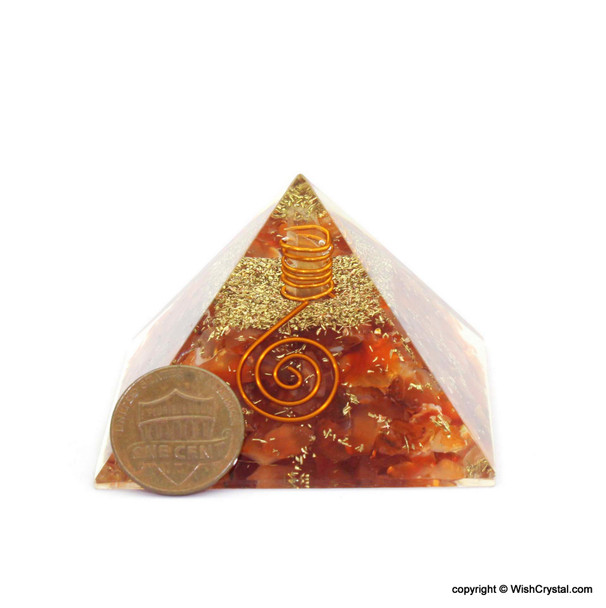 Red Carnelian Orgone Pyramid - 40 - 45 mm