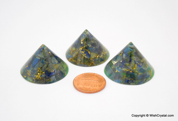 Lapis Lazuli Orgonite Conical Pyramid