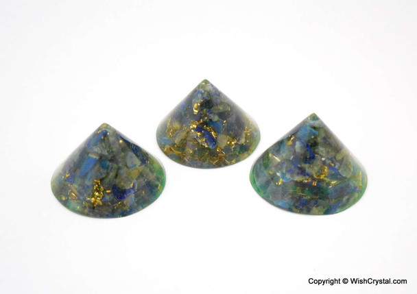 Lapis Lazuli Orgonite Conical Pyramid