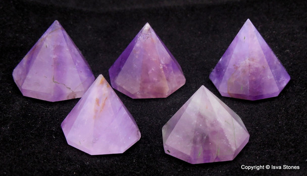 Amethyst Octagon Pyramid - 18 to 22 mm