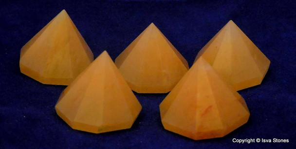 Yellow Aventurine Octagon Pyramid - 18 to 22 mm