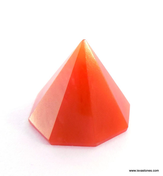 Orange Aventurine Octagon Pyramid - 18 to 22 mm