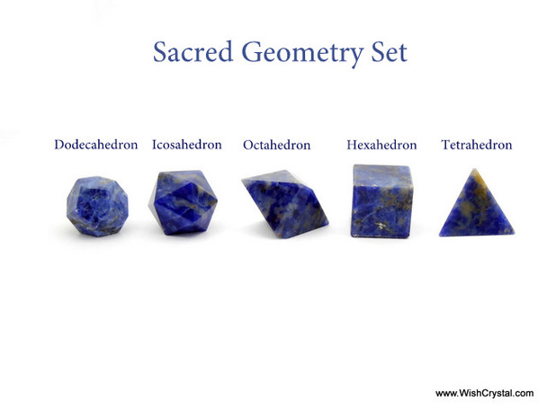 Sodalite Sacred Geometry Set