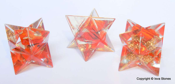 Orgone Merkaba Star Red Jasper Orgonite Merkaba Star