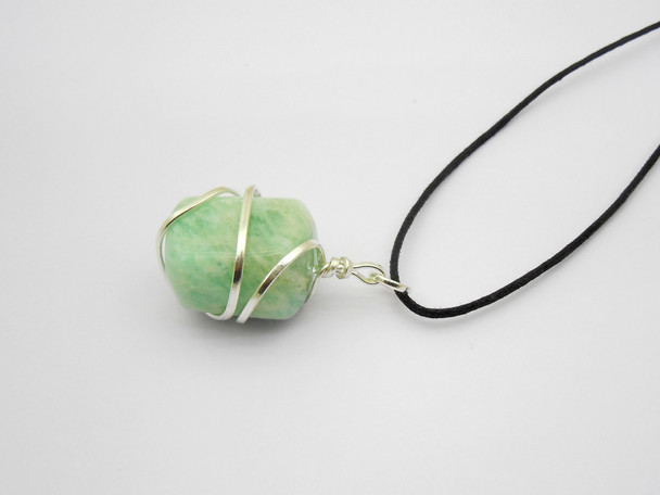 Amazonite Tumble Wire Wrapped Pendant