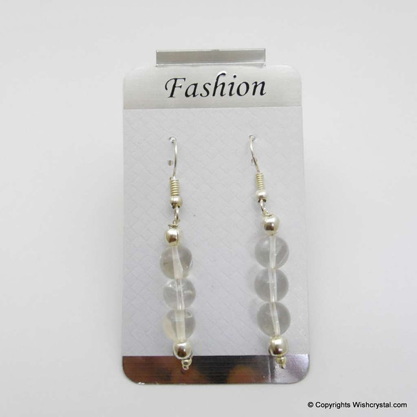 Crystal Quartz Beads Earring