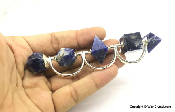 Sodalite Sacred Geometry set 5-piece Wand