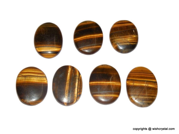 Tiger Eye Oval Worry Stone