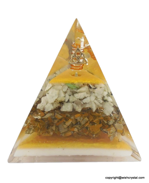 Trinity Orgonite Tall Pyramid - 70 mm