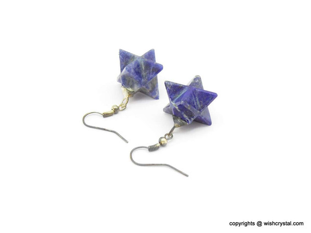 Lapis Lazuli Merkaba Earrings