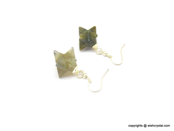 Labradorite Merkaba Earrings