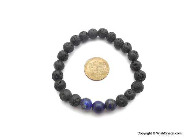 Sodalite & Lava Beads Chakra Bracelet