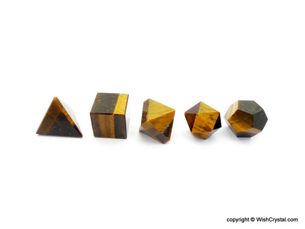 Tiger Eye Sacred Geometry Set