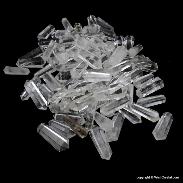 Bag of 50 Petite Natural Crystal Double Terminated Points