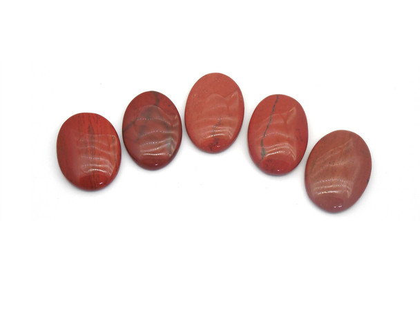 Red Jasper Cabochons for Healing - Oval Shape