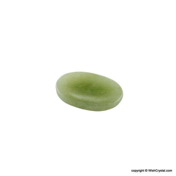 Jade Quartz oval worry stone Jade Quartz oval worry stone