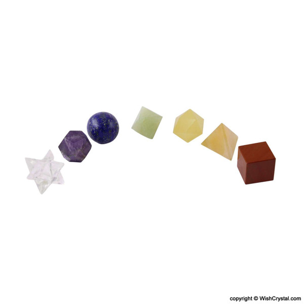 Chakra Stones 7 Chakra Geometry Set