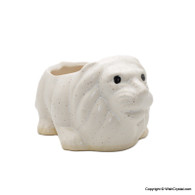 Lion Figurine Ceramic Crystal Container Home Décor 