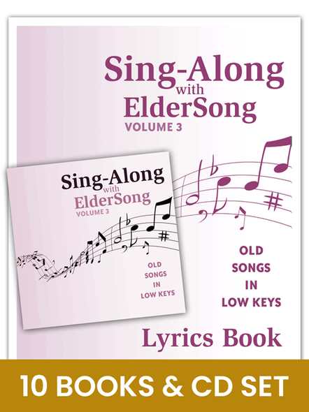 SING-ALONG with ELDERSONG, Volume 3 - CD and 10 Lyrics Books Set