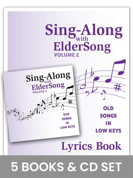 SING-ALONG with ELDERSONG, Volume 2 - CD and 5 Lyrics Books Set