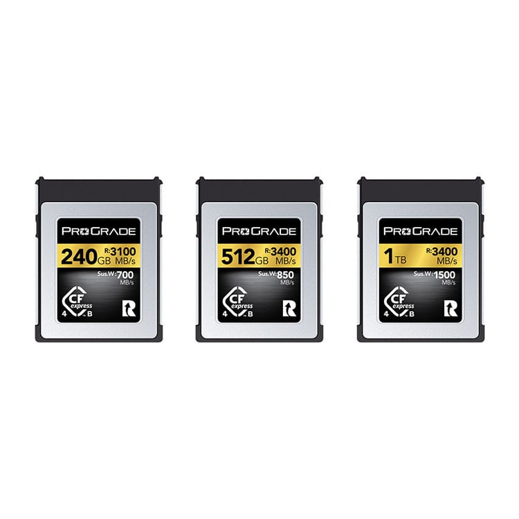 ProGrade Digital CFexpress 4.0 Type B Gold 記憶卡(240GB / 512GB / 1TB)