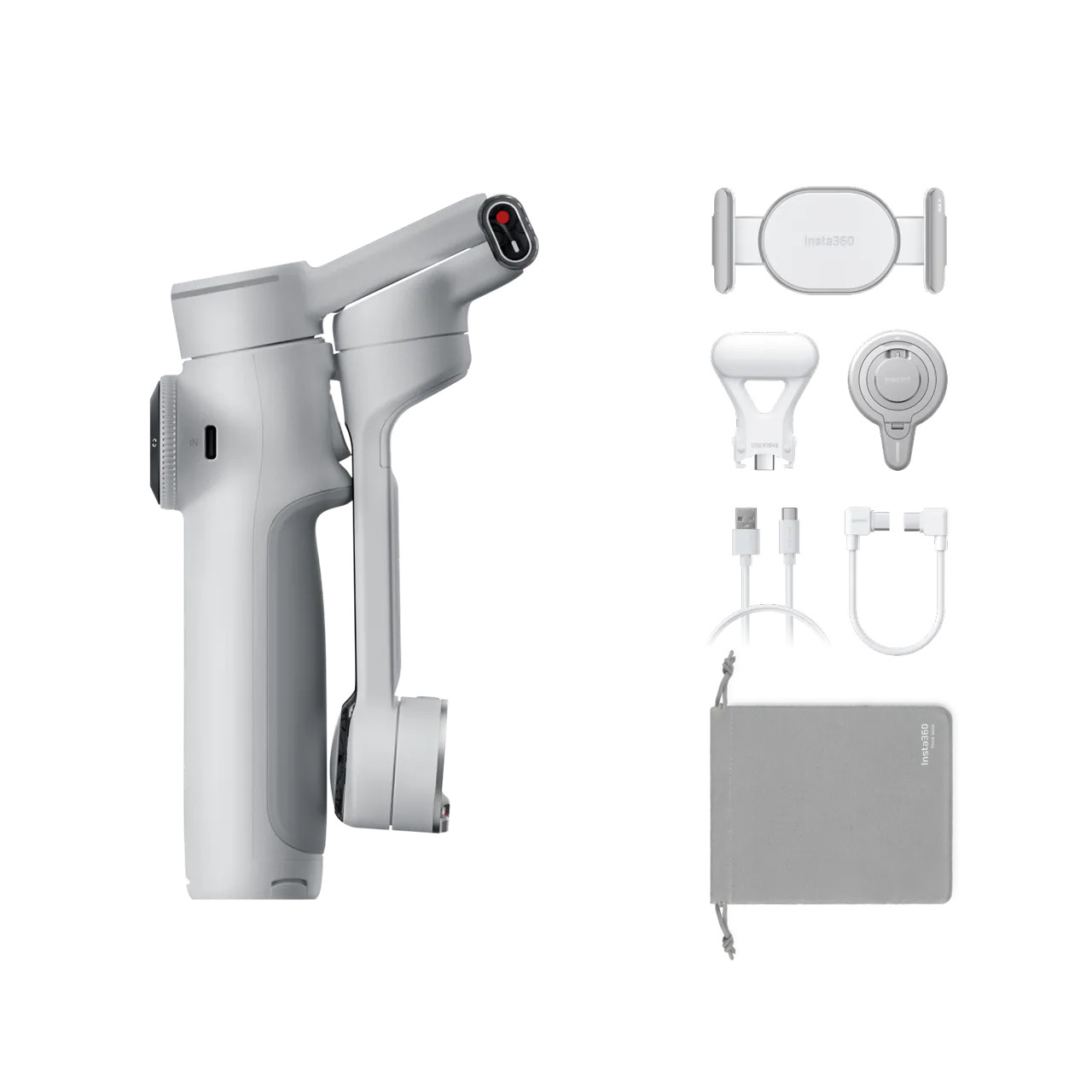 Insta360 Flow 2 Pro Creator Bundle Stone Gray 智能手機穩定器創作者