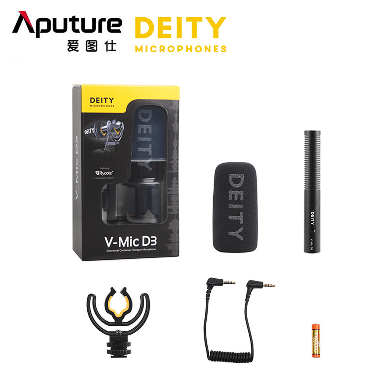 Aputure Deity V-mic D3 超心型專業防震收音咪