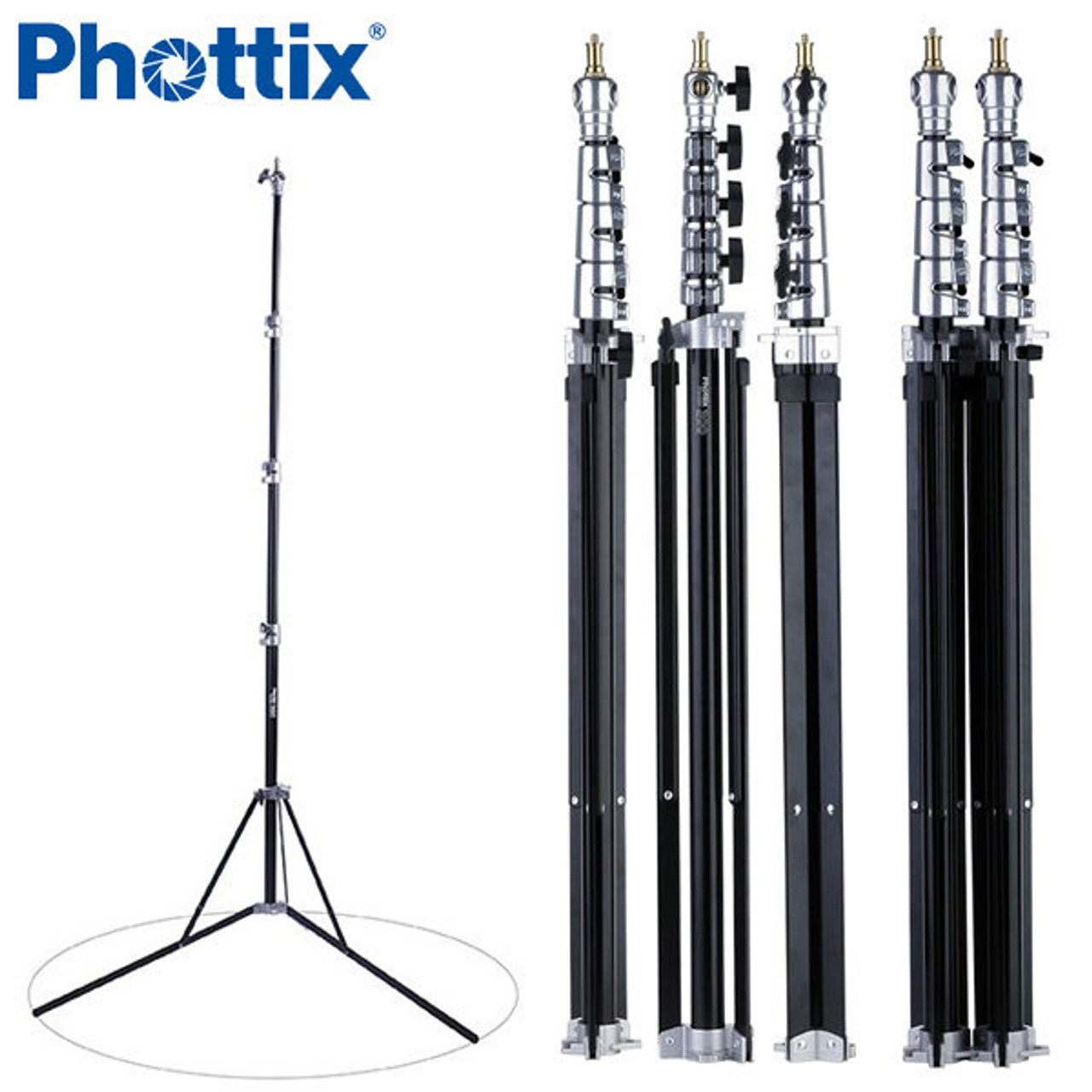 Phottix Padat 300 Compact Light Stand 可併接易攜帶鋁合金氣壓式燈架300cm/5kg