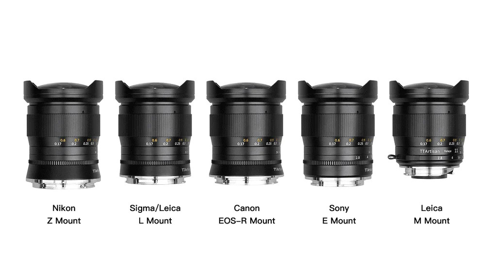 TTArtisan 銘匠11mm f2.8 Full Frame Fisheye Lens for Sony E