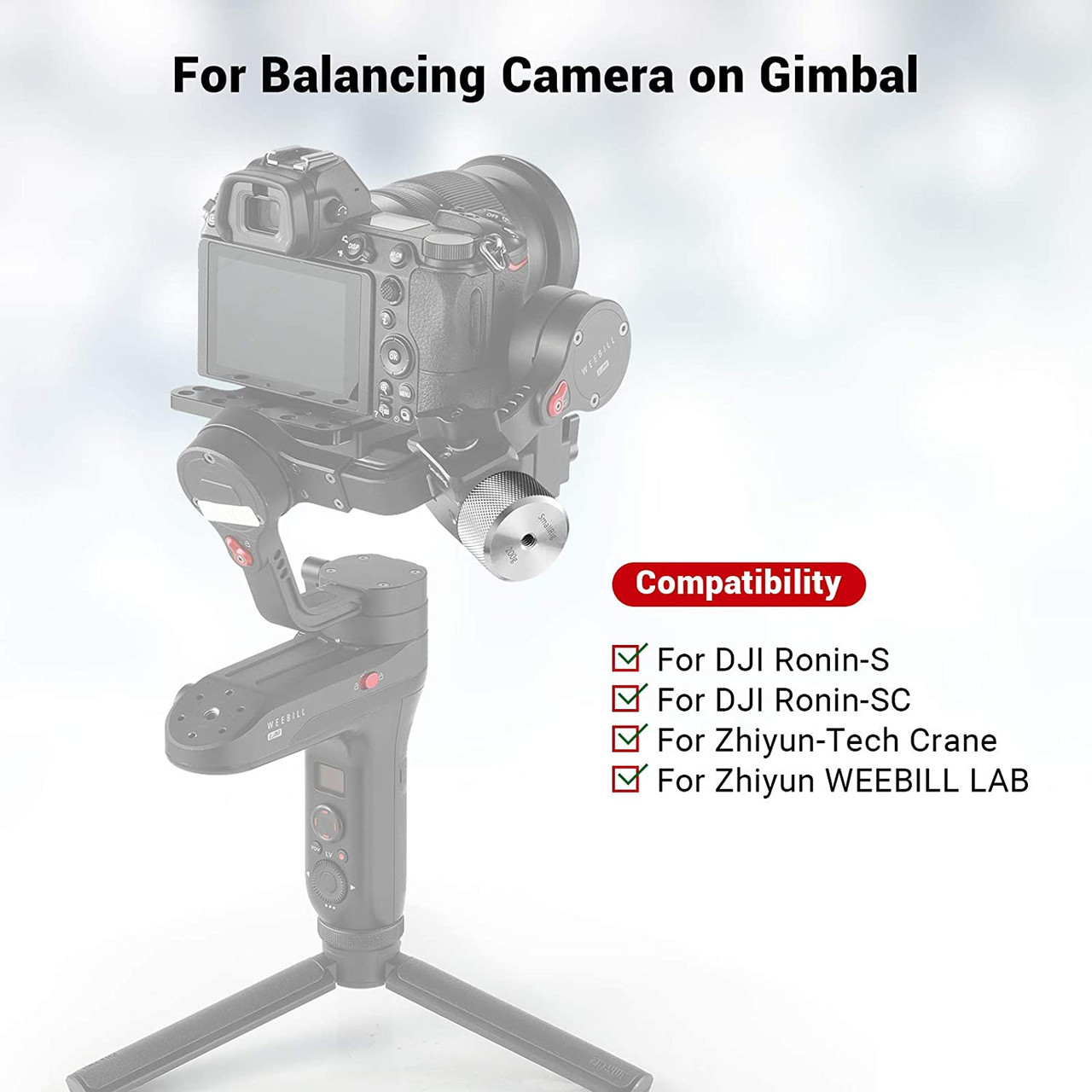 SmallRig Counterweight (200g) for DJI Ronin S and Zhiyun Gimbal