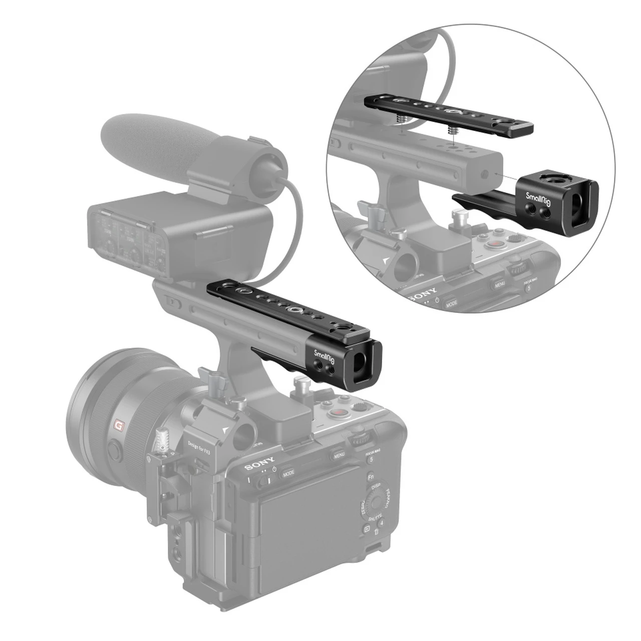 SmallRig Sony FX3 XLR Handle Extension Rig MD3490