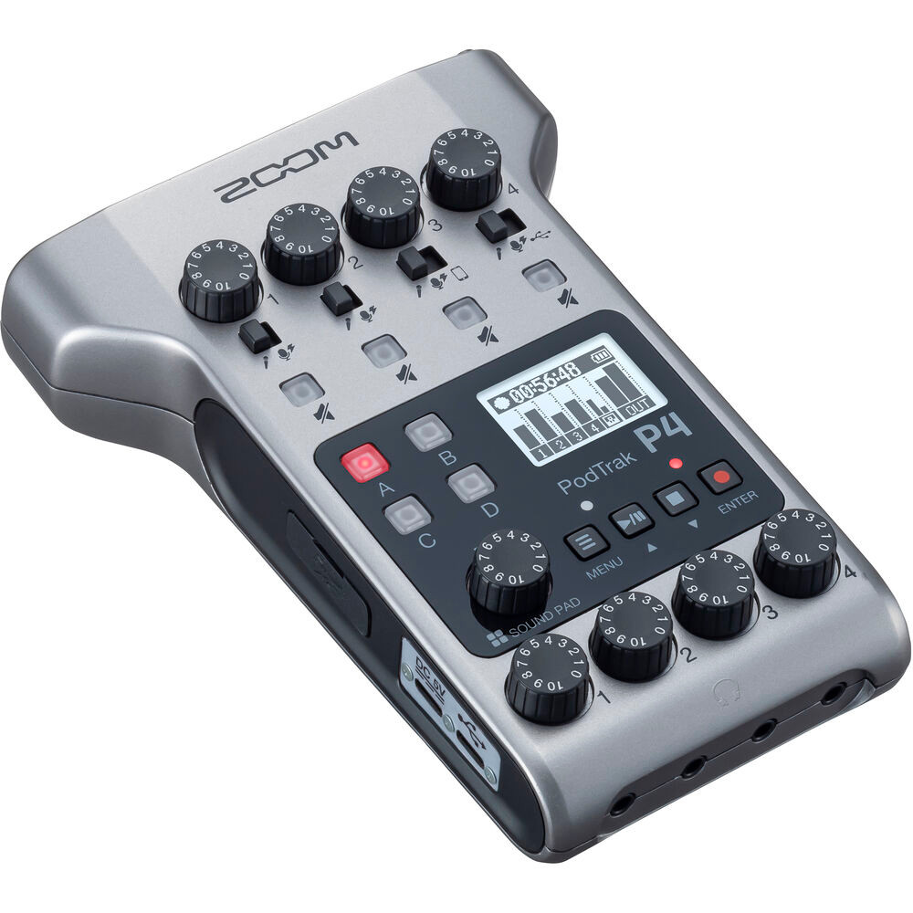 Zoom PodTrak P4 Podcast Recorder 錄音機- Yingkee Photo