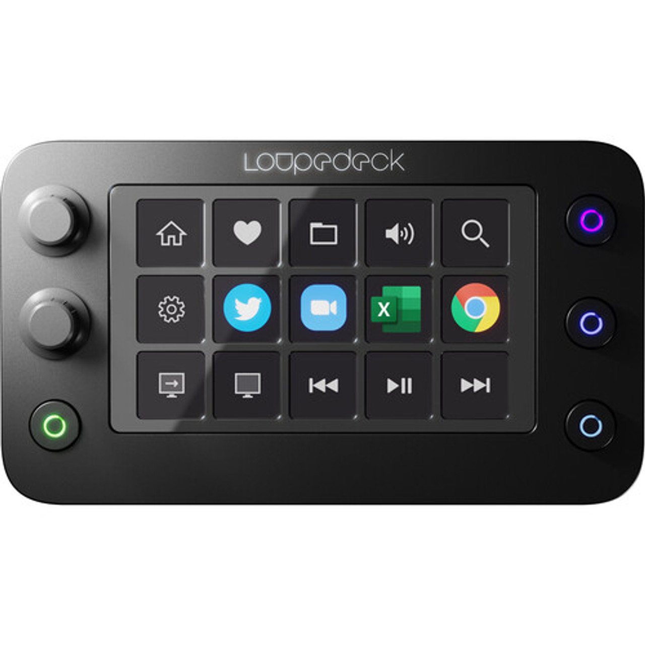 限定品 サウスセントラルモールLoupedeck Live ライブ配信 写真 ビデオ編集用のPC接続コントローラ カスタマイズ可能なボタン  ダイヤル タッチスクリーン