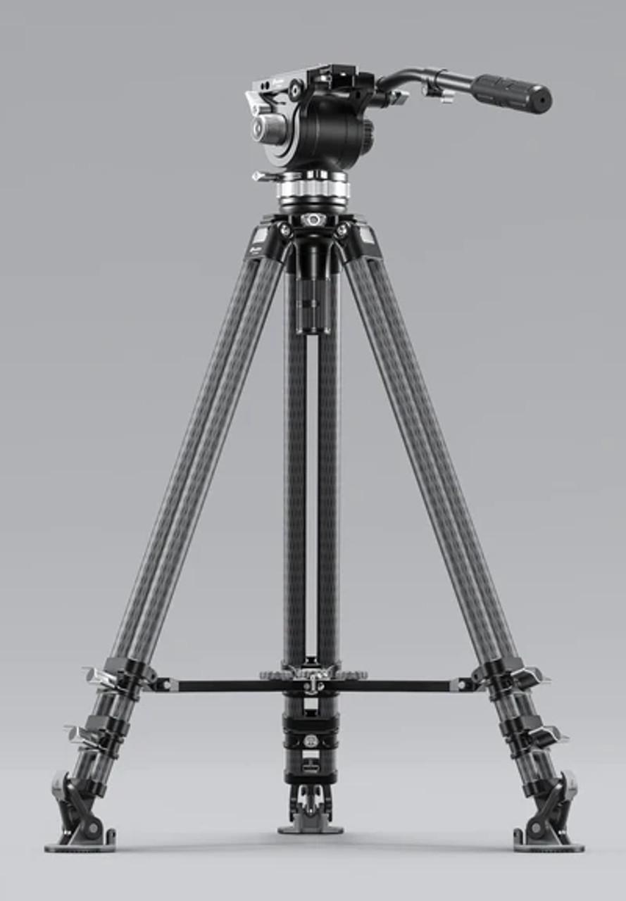 Leofoto LVC-253C BV-20 Carbon Fiber Twin Leg Video Tripod Set