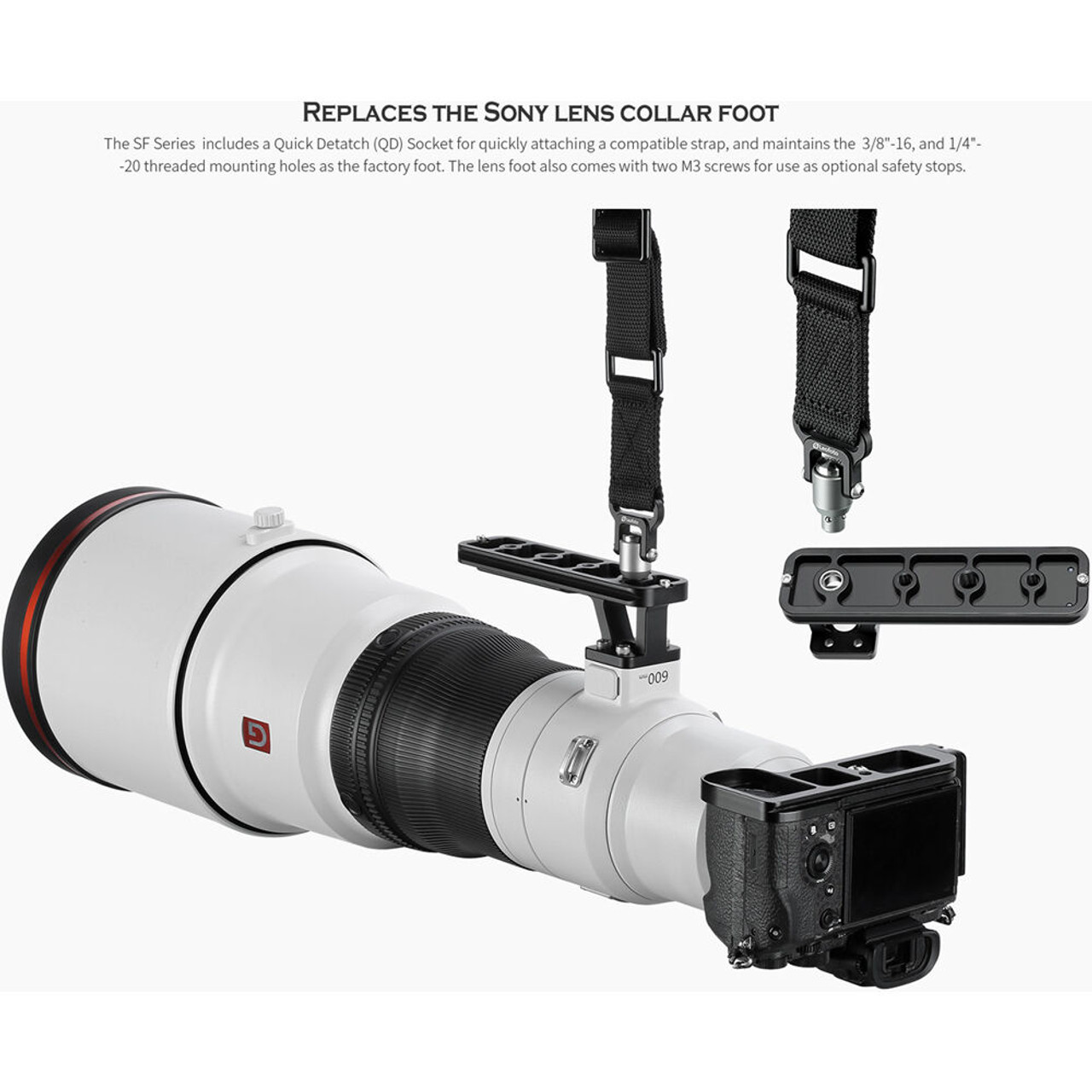 RRS　アルカスイス　FE 400mm & FE 600mm  Lenses Leofoto SF-03 Replacemet Lens Foot for SONY FE 400 F/2.8,600/4.0