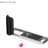 SmallRig 5447 L-Shaped Mount Plate with Silicone Handle for FUJIFILM X-E5 Silver L型快拆底板 (銀色) SmallRig 5447 L-Shaped Mount Plate with Silicone Handle for FUJIFILM X-E5 Silver L型快拆底板 (銀色)